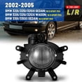 thumbnail image 1 of For 2002-2005 BMW3 Series（BMW 320i/325i/325xi Sedan Wagon BMW 330i/330xi Sedon）Replacement Fog Light Front Bumper Lamp 1PC Left=Right, 1 of 6