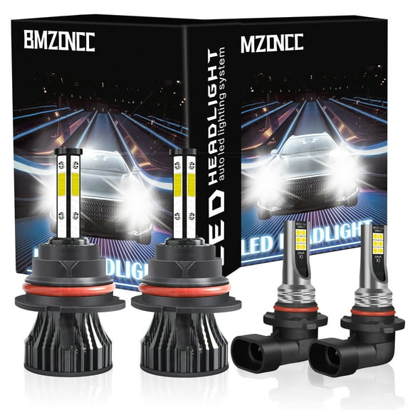 For 2002-2005 Dodge Ram 1500 2500 LED Headlight HighLow Beam  Fog lamp Bulbs Combo Kit