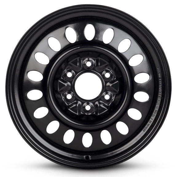 For 2002-2009 Chevrolet Trailblazer 17 Inch Painted Black Rim - OE Direct Replacement - Road Ready Car Wheel