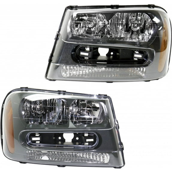 CarLights360: For 2006 2007 2008 2009 Chevy Trailblazer Headlight Assembly Driver and Passenger Side CAPA Certified w/Bulbs - Replaces GM2502213 GM2503213