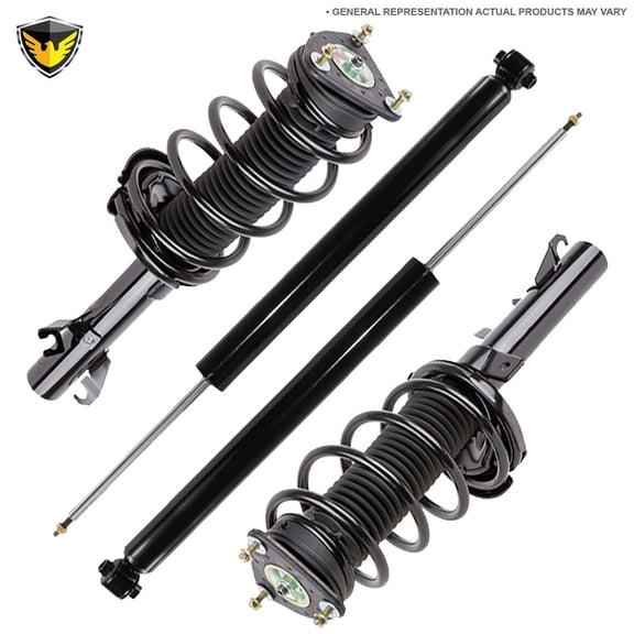 For 2002 Audi A4 Cabriolet Front Rear Strut Spring & Shocks