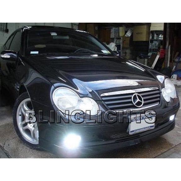 For 2002 Mercedes-Benz C230K Kompressor Sports Coupe Xenon Fog Lights Driving Lamps Kit C230 K W203