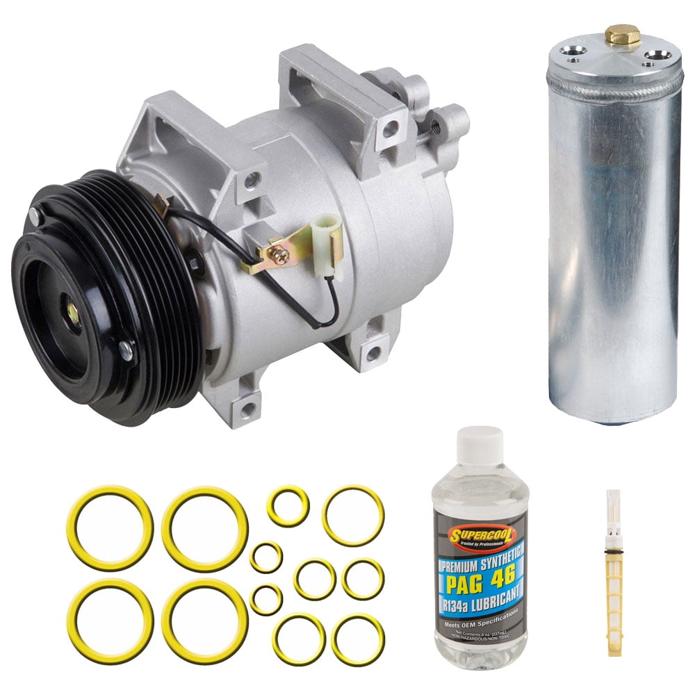 For 2002 Volvo V70 AC Compressor & A/C Repair Kit w/o Rear Head Switch