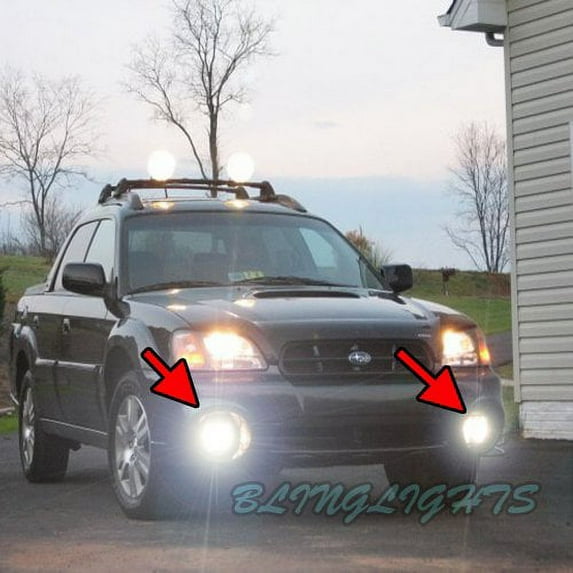 For 2003 2004 2005 2006 Subaru Baja Xenon Fog Lamps Driving Lights Foglamps Foglights Kit