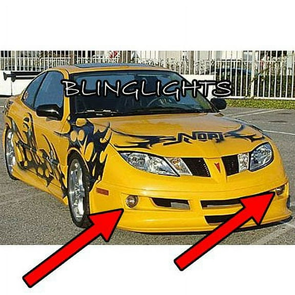 For 2003 2004 2005 Pontiac Sunfire Razzi Body Kit Fog Lamps Bumper Driving Lights Foglamps Foglights