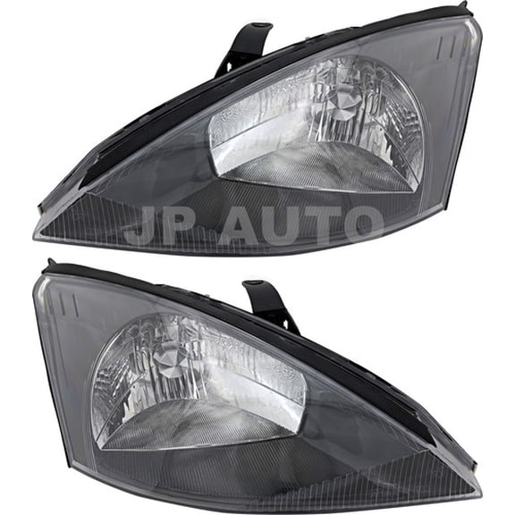 For 2003-2004 Ford Focus Headlight Halogen Set Driver and Passenger Side