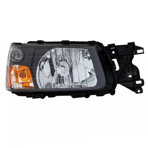 For 2003-2004 Forester Front Right Headlight Amber, Black, Clear Plastic V