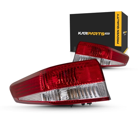 For 2003 2004 Honda Accord Pair Rear Tail Lights Driver and Passenger Side Sedan; body mounted; HO2800148 HO2801148 | 33551-SDA-A01 33501-SDA-A01