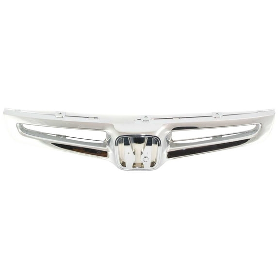 For 2003-2005 Accord Grille Assembly Chrome Plastic Performance