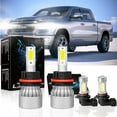 thumbnail image 1 of For 2003-2005 Dodge Ram 1500 2500 3500 LED Headlight HiLow + Fog Light Bulbs 4PCS, 1 of 14
