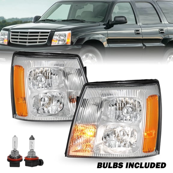 For 2003-2006 Cadillac Escalade HID Headlights Headlamps Replacement 03-06 L+R