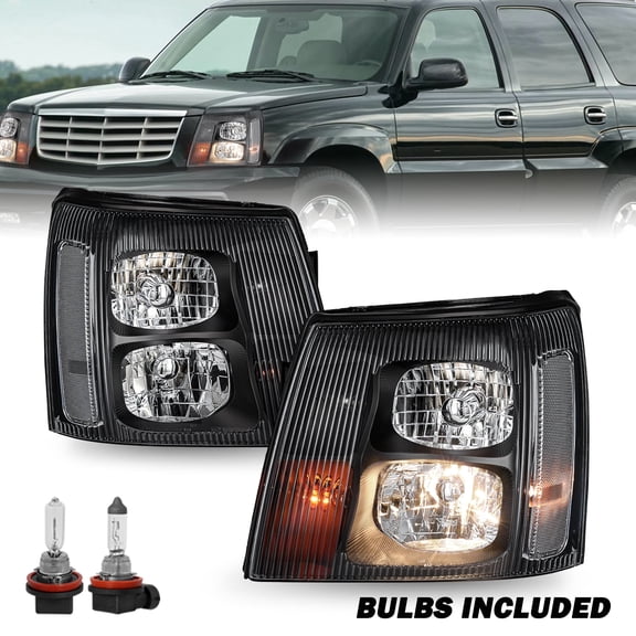 For 2003-2006 Cadillac Escalade HID Headlights Headlamps Replacement 03-06 L+R