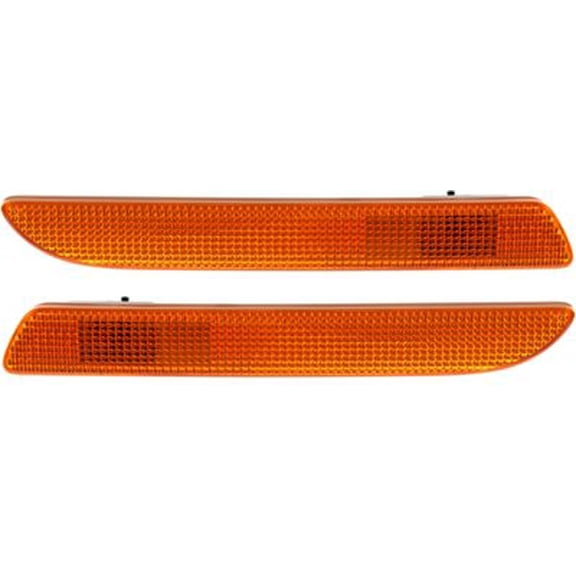 For 2003-2007 9-3 Marker Front Amber Plastic SET PAIR