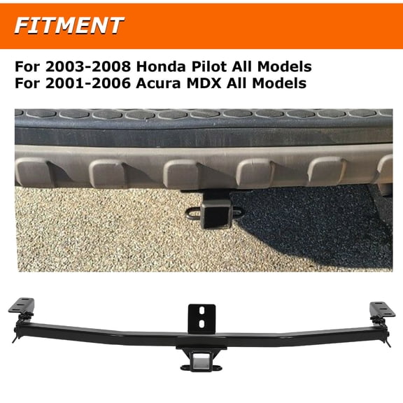 For 2003-2008 Pilot/2001-2006 Mdx Class 3 Trailer Hitch Receiver Bumper Tow 2"