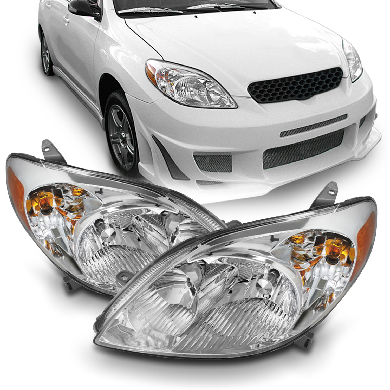 TYC 20-6412-00-1 Left Headlight Assembly for 2003-2008 Toyota Matrix ...