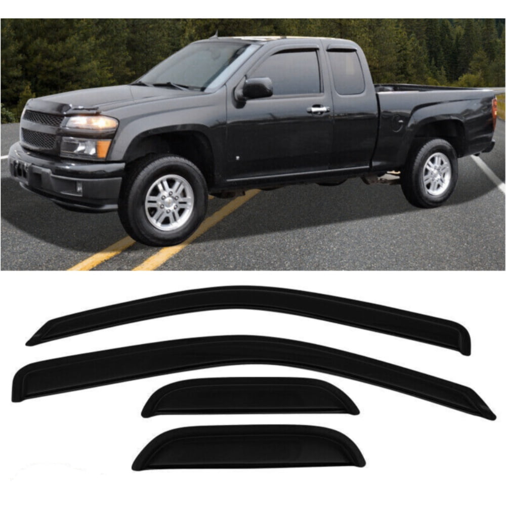 For 2004-12 Colorado 2004-12 Canyon Extended Cab Window Visor Deflector ...