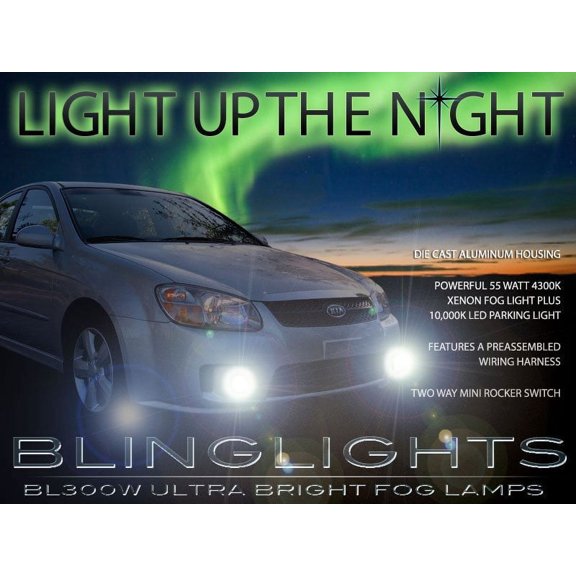 For 2004 2005 2006 2007 2008 2009 Kia Cerato Xenon Fog Lamps Driving Lights Foglamps Foglights Kit