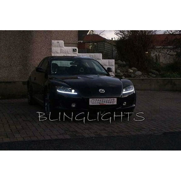 For 2004 2005 2006 2007 2008 Mazda RX-8 RX8 LED DRL Strip Lights Headlamps Headlights Head Lamp Strips