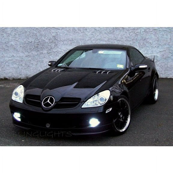 For 2004 2005 2006 2007 Mercedes-Benz R171 SLK 55 AMG Blue LED Foglamps Fog Lamps Driving Lights Kit SLK55