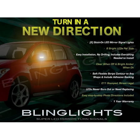 For 2004 2005 2006 Scion xA LED Side View Mirror Turnsignals Lights Turn Signals Mirrors Lamps Signalers