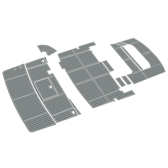 For 2004-2005 Carver 404 Motor Yacht Faux Teak EVA Foam Marine Deck Pad Self-Adhesive Yacht Boat Floor