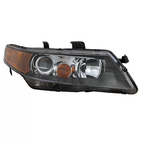 For 2004-2005 TSX Front Right Headlight Amber, Black, Clear Plastic V