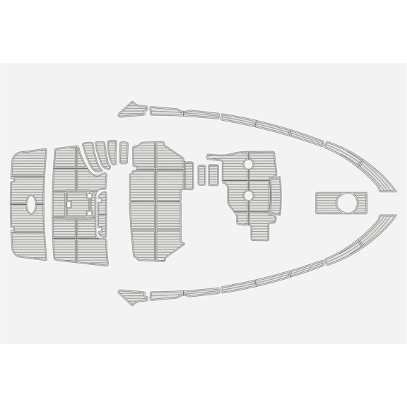 For 2004-2006 Carver 410 MY Non-Slip Faux Teak EVA Foam Marine Deck Pad Self-Adhesive Yacht Boat Floor