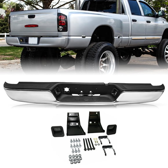 For 2004-2008 Dodge Ram 1500 2500 3500 Chrome Rear Step Bumper Assembly02-08