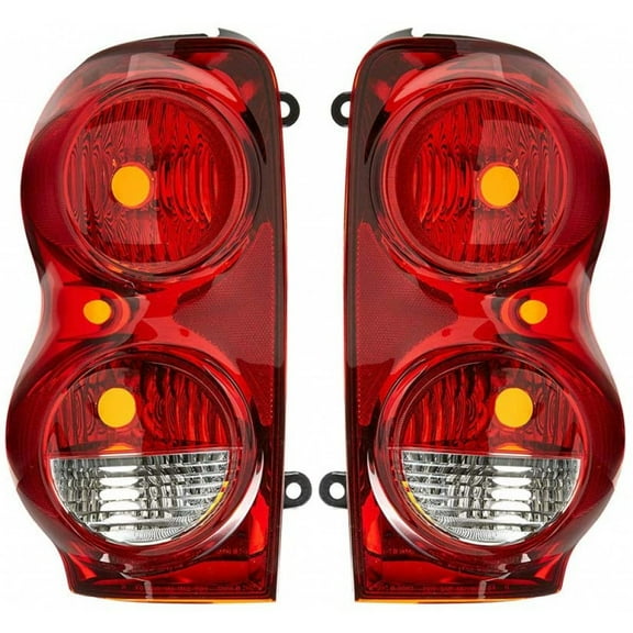 For 2004-2009 Dodge Durango Pair Rear Tail Lights Driver and Passenger Side Assembly Unit CH2818101 CH2819101 | 5133169AH/AI, 5133168AH/AI