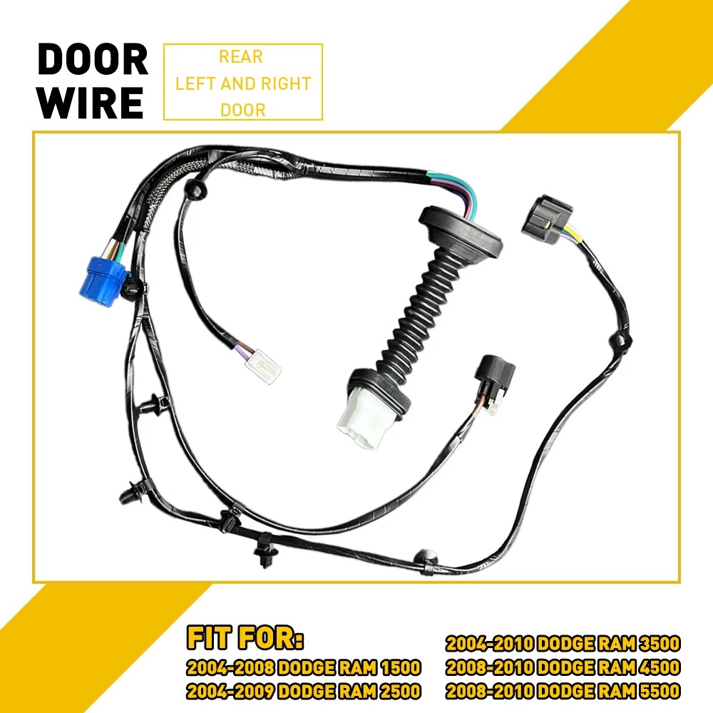 For 2004-2009 Dodge Ram 2500 Rear Door Jumper Wire Harness 56051931AA 56051931AB