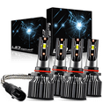 thumbnail image 1 of For 2004-2010 Toyota Sienna LED Headlights Bulb 9005 High Beam 9006 Low Beam Replacement Kit, 1 of 12