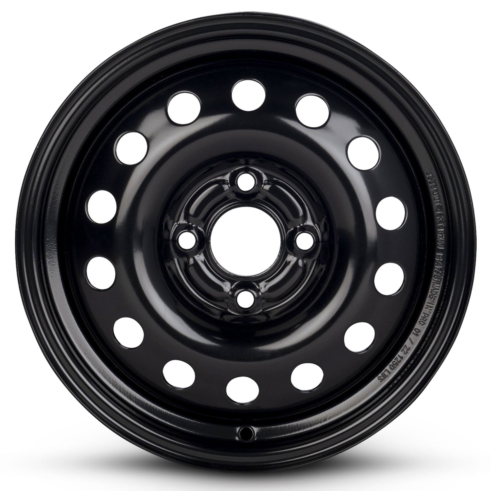 For 2004-2011 Ford Focus 15 Inch Painted Black Rim - OE Direct Replacement - Road Ready Car Wheel