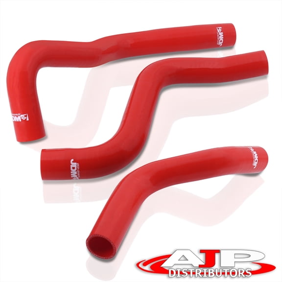 For 2004-2011 Mazda RX-8 SE3P Replacement 3-Ply Nylon Silicone Coolant Radiator Hose Tube Pipe Kit (Red) - RX8 1.3L JDM 05 06 07 08 09 10