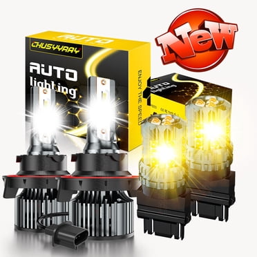 4pc 6000K LED Headlight + Fog Light Bulbs For Ford Explorer 2006-2010 – H13/9008