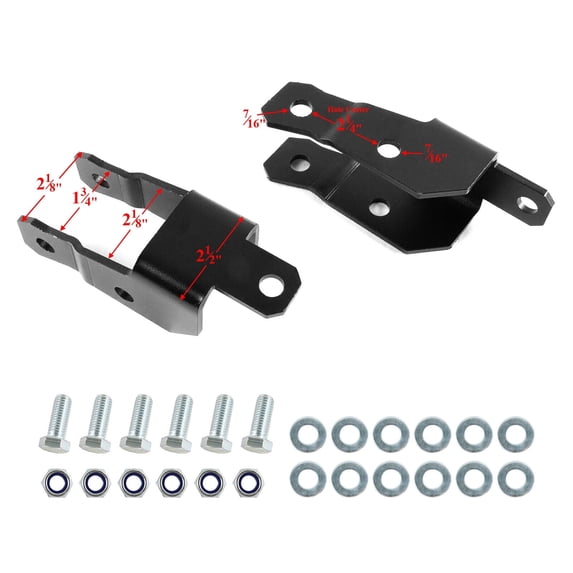 For 2004-2017 Ford F150 Drop Rear Shock Extender Extensions Bracket Lowering Kit