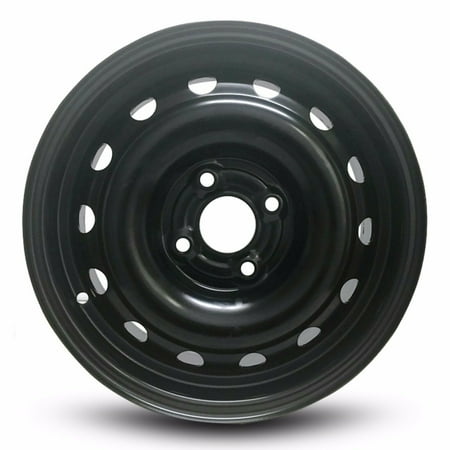 For 2004 Chevrolet Aveo 14 Inch Painted Black Rim - OE Direct Replacement - Road Ready Car Wheel