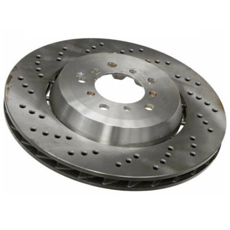 For 2005-06 M3 2006-08 Z4 E46 E85 Front Driver Left Drilled Brake Disc Formula Z