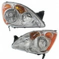 thumbnail image 1 of For 2005 2006 Honda CR-V Pair Headlights Driver and Passenger Side Assembly Unit HO2518107 HO2519107 | 33151-S9A-A11 33101-S9A-A11, 1 of 4