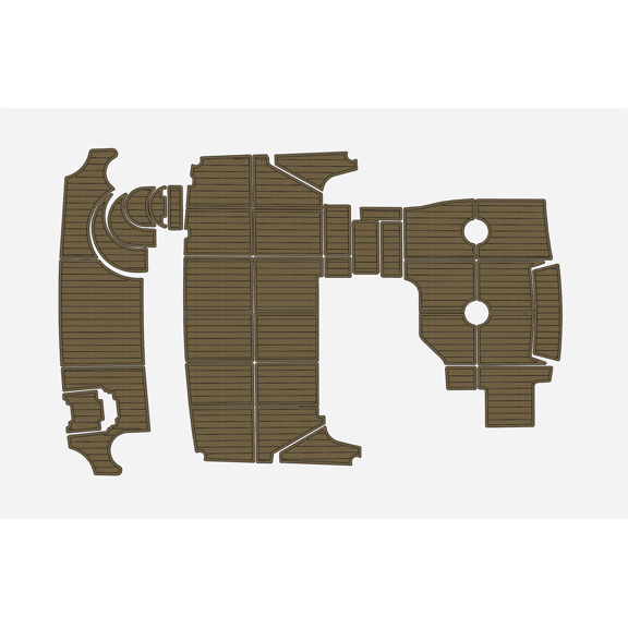 For 2005-2007 Carver 36 Motor Yacht Non-Slip Faux Teak EVA Foam Marine Deck Pad Self-Adhesive Yacht Boat Floor