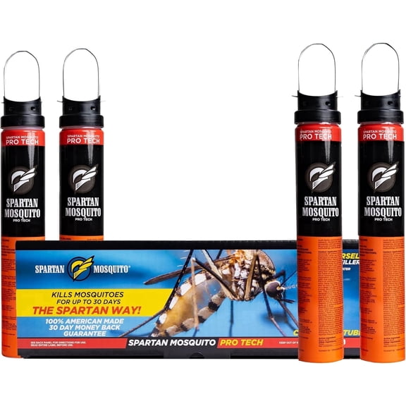 Spartan Mosquito Pro Tech 59810 - 1 Acre Pack 4 Tubes 100% | Made in USA