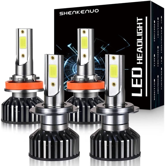 For 2005-2007 Ford Escape H7 LED High Beam+H11 Low Beam Headlights 4pc