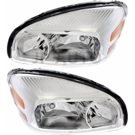For 2005-2009 Chevrolet Uplander Headlight Halogen Set Driver and Passenger Side