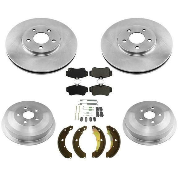 For 2005-2009 Chrysler PT Cruiser Natural Aspirated Disc Brake Rotors Drums 7pc
