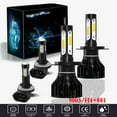 thumbnail image 1 of For 2005-2009 Hyundai Tucson Headlights,9003/H4 LED High/Low Beam and 881 Fog light Bulbs,4pcs, 1 of 9