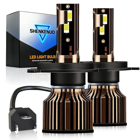 For 2005-2009 Kia Spectra LED Headlight Bulbs High Low Beam Combo H4/9003 Lamp 200W 30000LM 2PCS