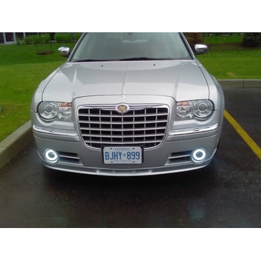 EAGLE EYES Dual CCFL Angel Eye Halo Headlights – Chrysler 300 2005-2009, Black Housing