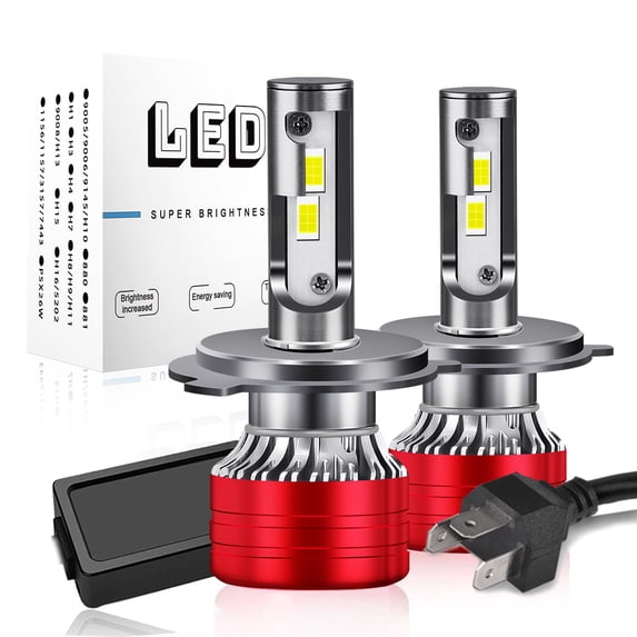 For 2005-2010 Kia Sportage LED Headlights 9003/H4 High and Low Beam Bulbs 2pc