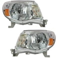 thumbnail image 1 of For 2005-2011 Toyota Tacoma Driver and Passenger Side Headlight Assembly CAPA TO2502157C, 1 of 7