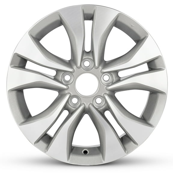 For 2005-2022 Honda Civic 5D 16 Inch Machined Face with Painted Inlay Gray Rim - OE Direct Replacement - Road Ready Car Wheel
