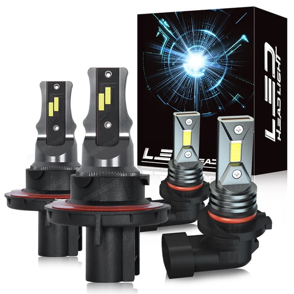 For 2005 Ford Excursion 6.0L V8 Quayub Combo LED Headlight + Fog Light Bulbs Kit 6000K